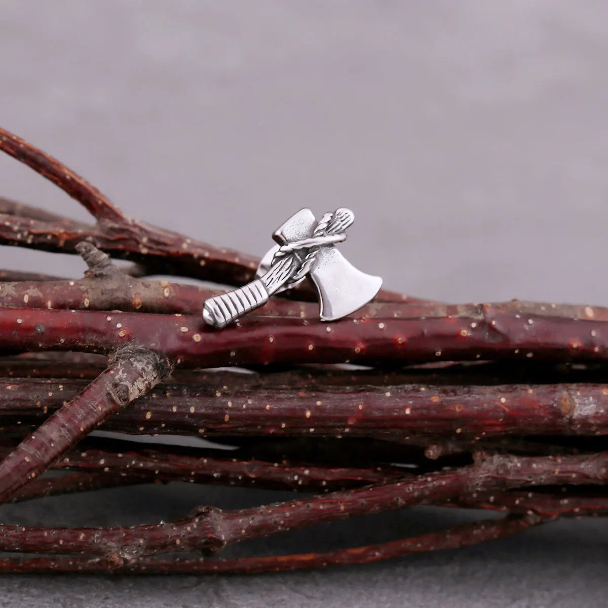 Nordic Vikings Slavic Axe Stud Earrings For Men Punk Rock Style Stainless Steel Earrings Fashion Charm Biker Daily Jewelry Gift