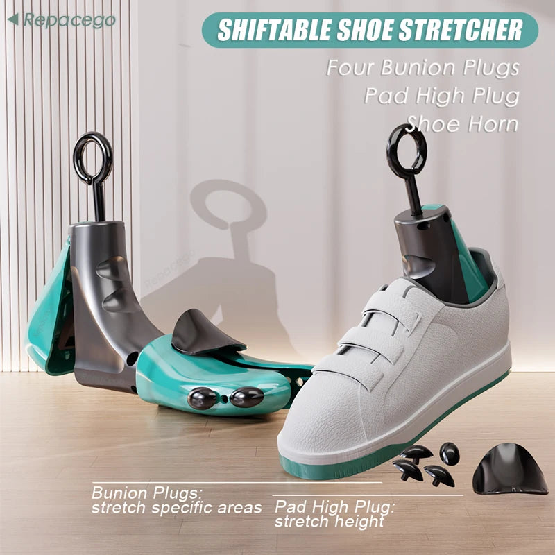 Repacego 1/2Pcs Shoe Stretcher Shoe Trees Universal Unisex Women Men Adjustable Length Width high top Expander Extender Keeper