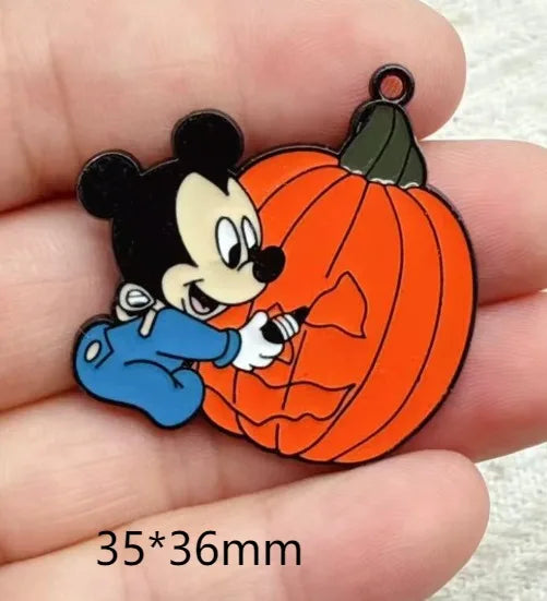 Lot 10 Pcs mickey Halloween  Pendants Charms Jewelry Making  Earrings Pendants Necklaces Bracelets DIY Accessories gift
