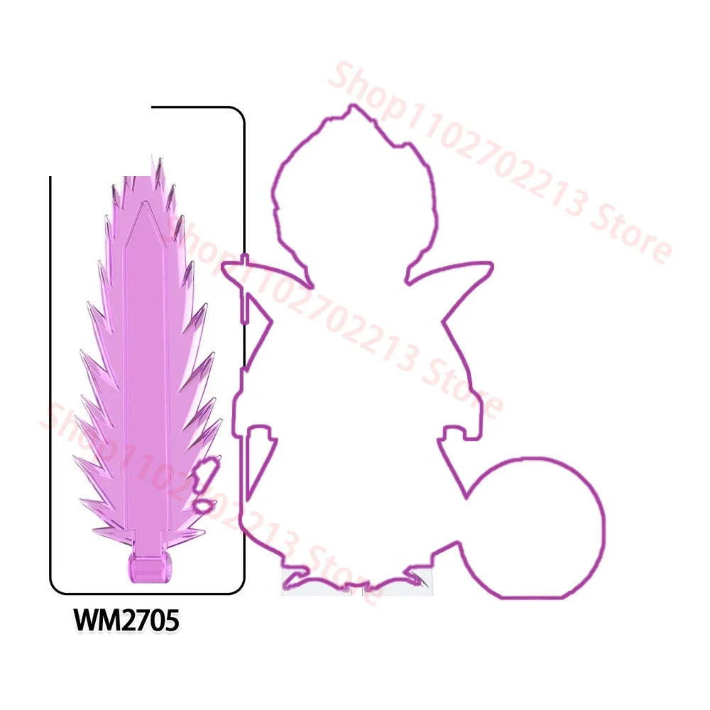 Anime Building Blocks Set WM6183 Educational Toys for Kids, Christmas Gift Bricks Collection Cool Model for Boys WM6220 WM6221