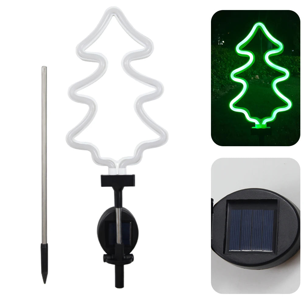 Solar Flamingo Light Waterproof Solar Garden Lights Outdoor Decor Pink Flamingo Christmas Gift for Yard Lawn Walkway Pathway