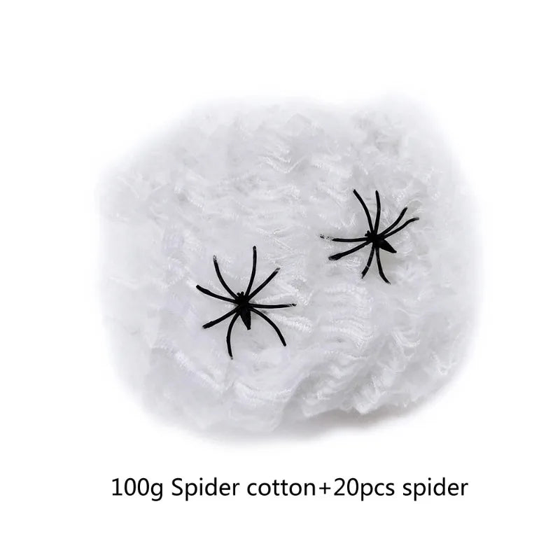 Super Giant Stretchy Cobweb Spider Web Decor Ideal for Halloween Party Haunted House Scary Props Horror Yard Outdoor Decoration