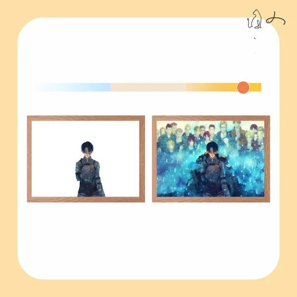 Hot INS Anime Attack on Titan LED Night Light Colorful USB Plug in Three Color Lighting Surprise Desk Lamp Christmas Gift Toy