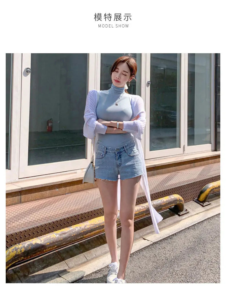 Summer New Modal Corset Tops To Wear Out Sleeveless Turtleneck Tops For Women Korean Casual White Tank Top Women Clothes