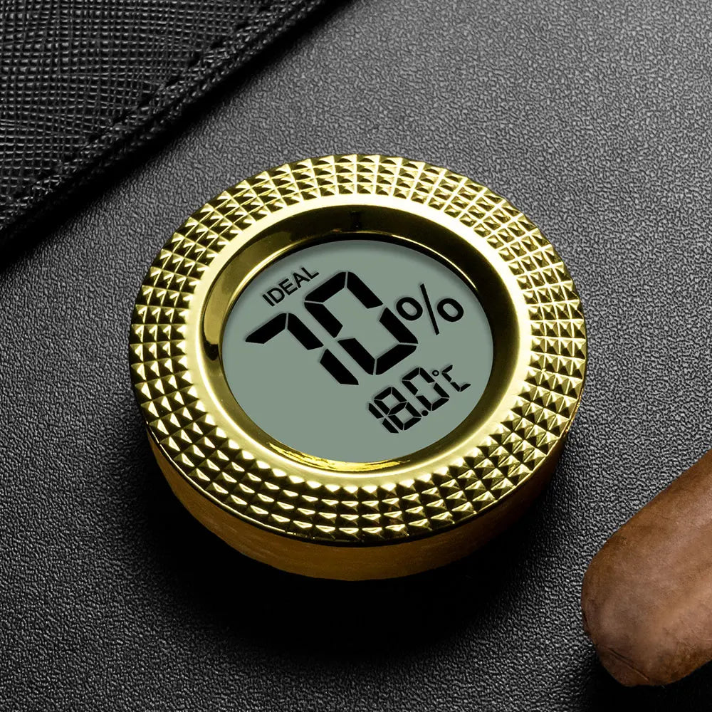 Cigar Hygrometer Thermometer Unique Design Portable Multi-Function Christmas Gift Cigar Accessories CLK-2023IH