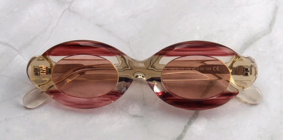 Luxury Thick Mixed Acetate Oval Polarized Sunglasses Women Trendy UV Protection Eyewear Stylish Shield For Men lentes de sol