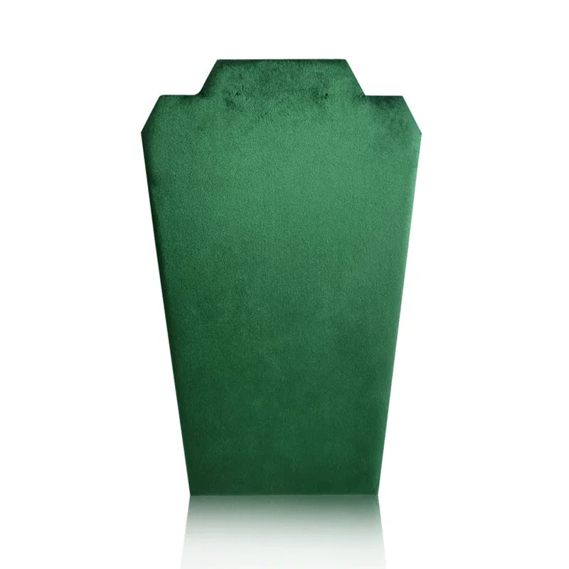 Wooden Necklace Stand White Pu Jewelry Pendant Display Holder Organizer Storage Easel Shelf Rack 3 Color 12.5*22.5Cm