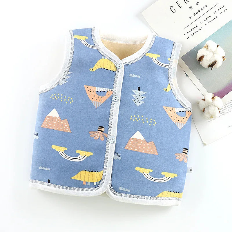 Unisex 6M-6Y Fall Vests Baby Girl Winter Clothes Kids Waistcoats Cardigan Children's Clothing Toddler Vest Boy Jacket Corduroy