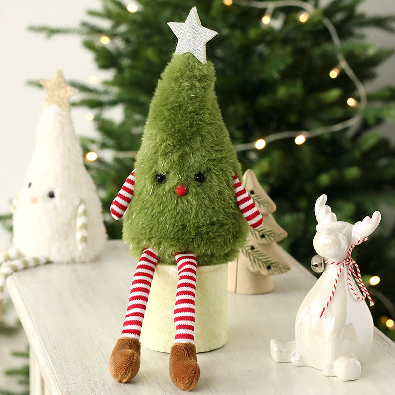 Christmas Decoration mini Christmas Tree Doll Christmas Gift Hotel Mall Window Decoration Christmas Plush Ornaments for XMAS