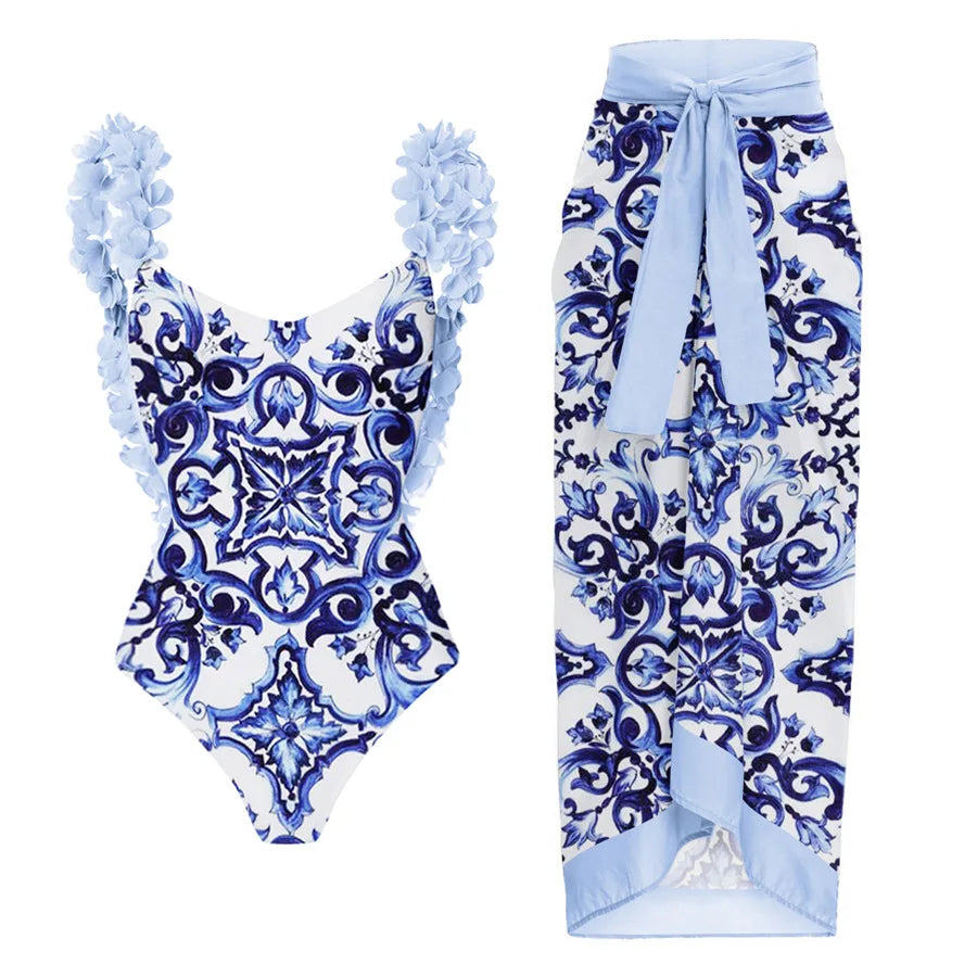 2023 New Arrival Push Up Women Bikini Set Floral Printed Ruffle Bikinis Strappy Bandage Swimwear Brazilian Biquini Bathing Suit