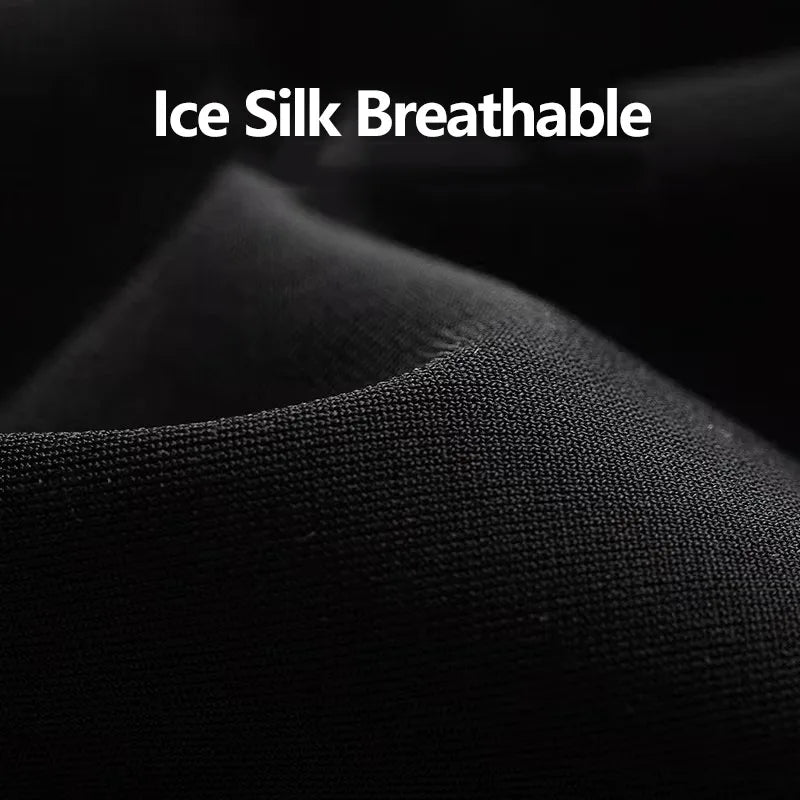 Ice Silk Sleeves Women Summer Sun Protection Men Fishing Cycling Breathable Two-Finger Non-Slip Gloves Arm Warmer Driving Sleeve