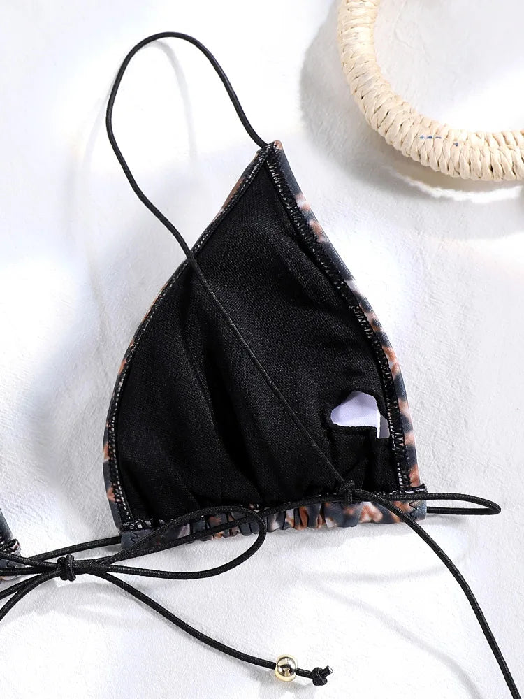 Bikinis Solid Bikinis Low Waist Bathing Suit Women's Swimming Suit 2025 Biquinis Two Pieces Suit Summer Swimwear