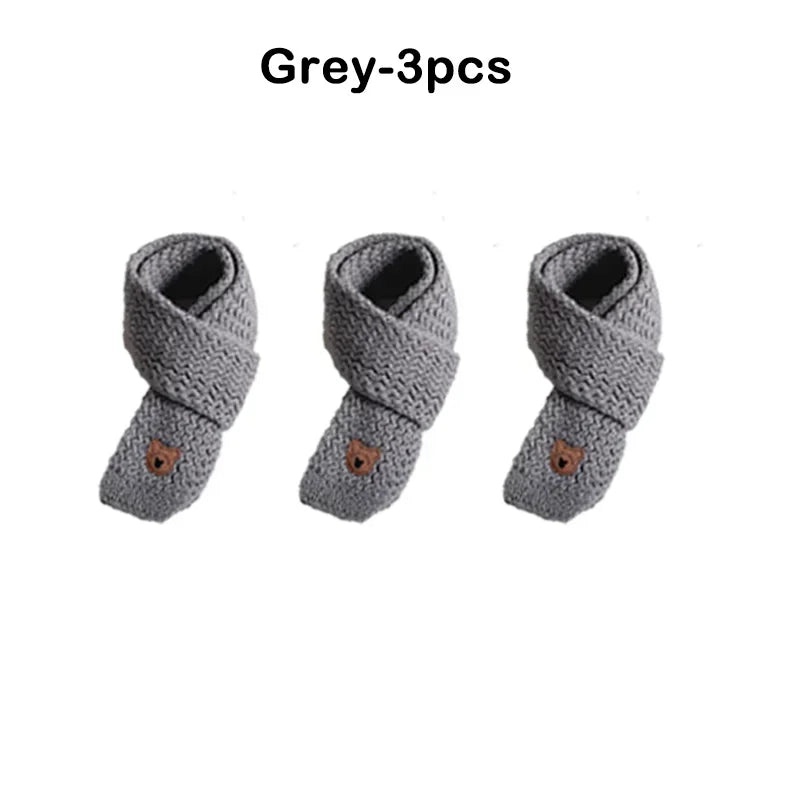 Kids Windproof Scarf Fleece Lined Warm Neck Cover Toddler Winter Scarf Christmas Gift Unisex Baby Outdoor Scarf Korean Cute