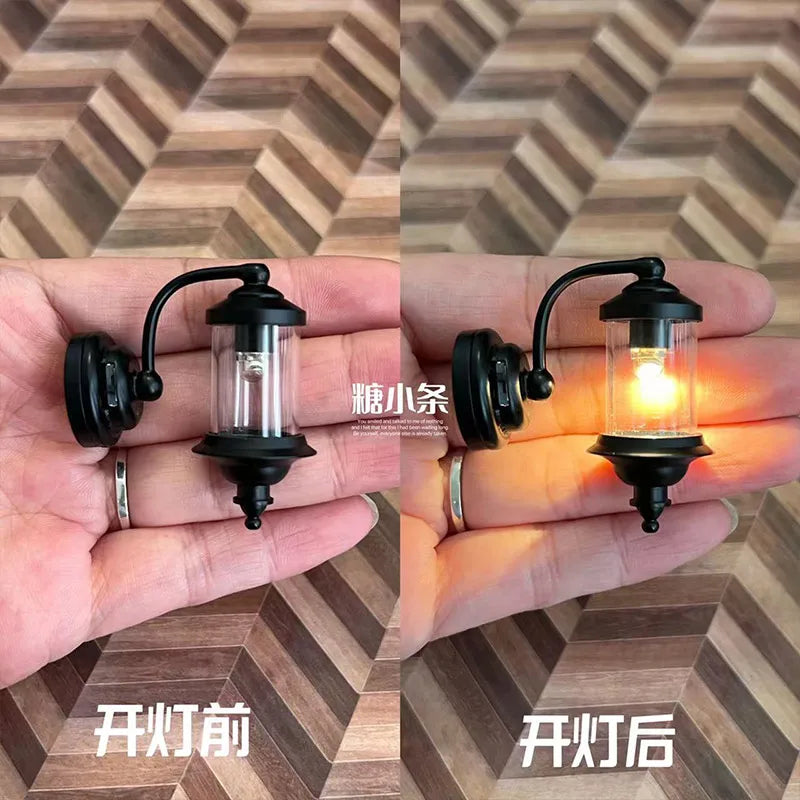 1/6 Doll House Model Furniture Accessories Led Lights Battery Operated 1/12 Desk Lamp Bjd Ob11 Gsc Blyth Soldier Lol Miniatures