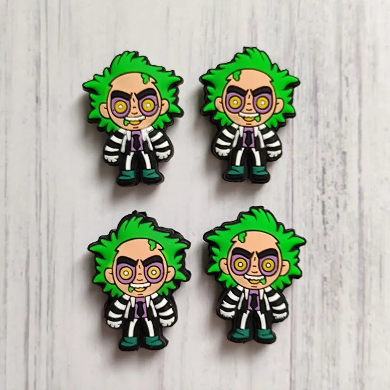 20pcs Halloween 3D Silicone Beads Stereo Ghost Shape For Jewelry Making DIY Pen KeyChain Necklace Accessories Silicone Beads