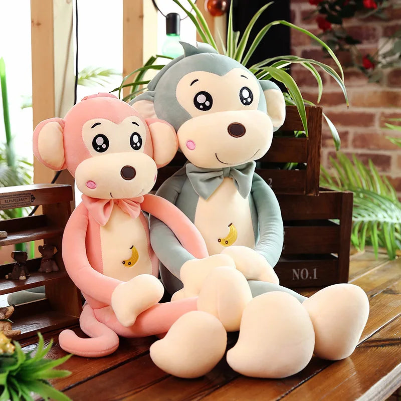 Creative Cute Cartoon Plush Toy Animal Monkey Long Arms And Long Legs Doll Baby Sleeping Comfort Pillow Christmas Gift