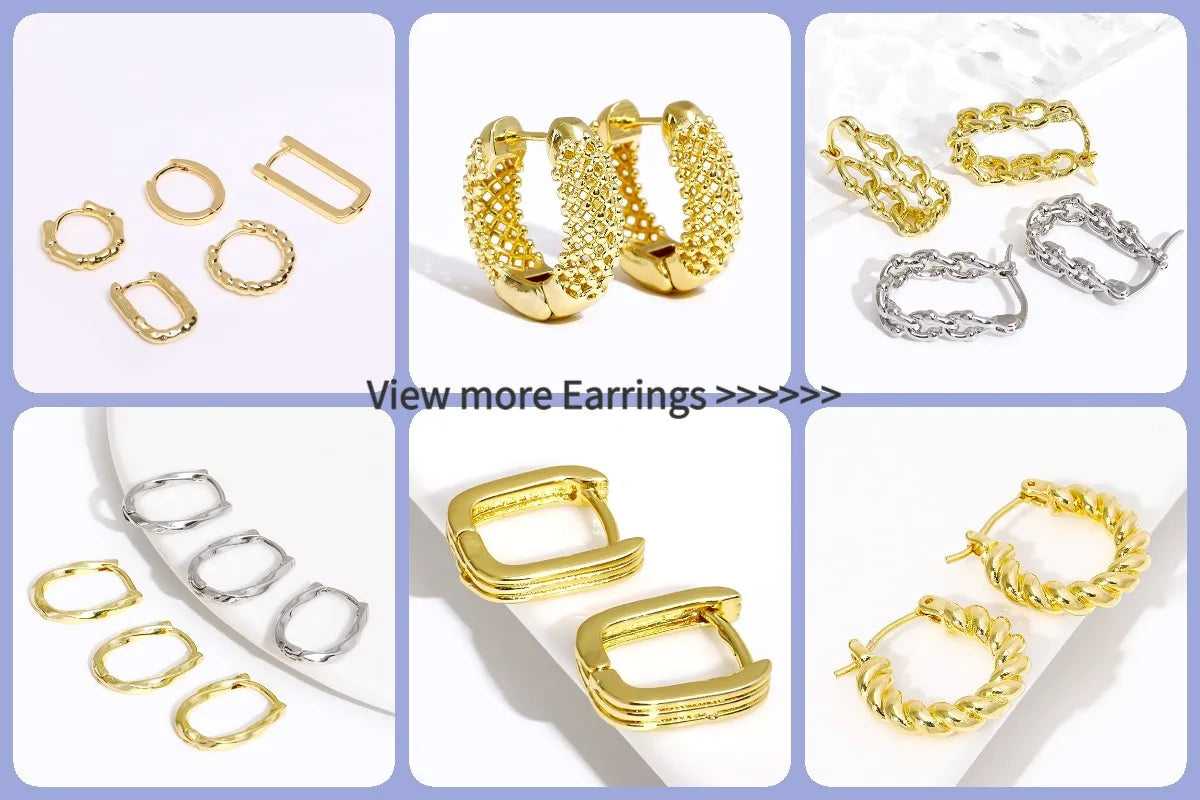 Earring Hooks with Open Loop 18K Gold Plated Ear Wire For Earrings Making Supplies Earwire DIY Accessories