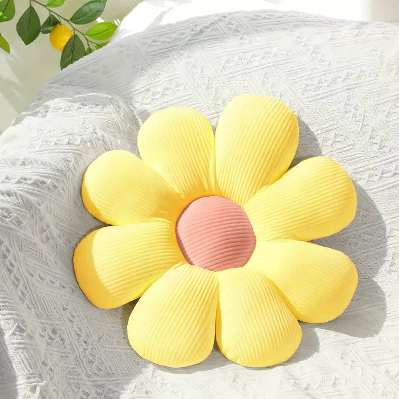 Sunflower Pillow, Daisy Seat Cushion, Flower Mat, Office Mat, Plush Toy Mat, Christmas Gift, Halloween, Thanksgiving Gift