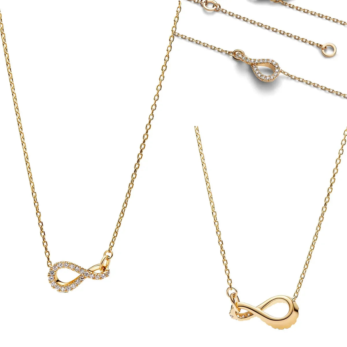 Hot Sale Original 925 Sterling Silver Colorful Bow Tie Necklace Red Heart Pendant Round Necklace Classic DIY Fine Christmas Gift