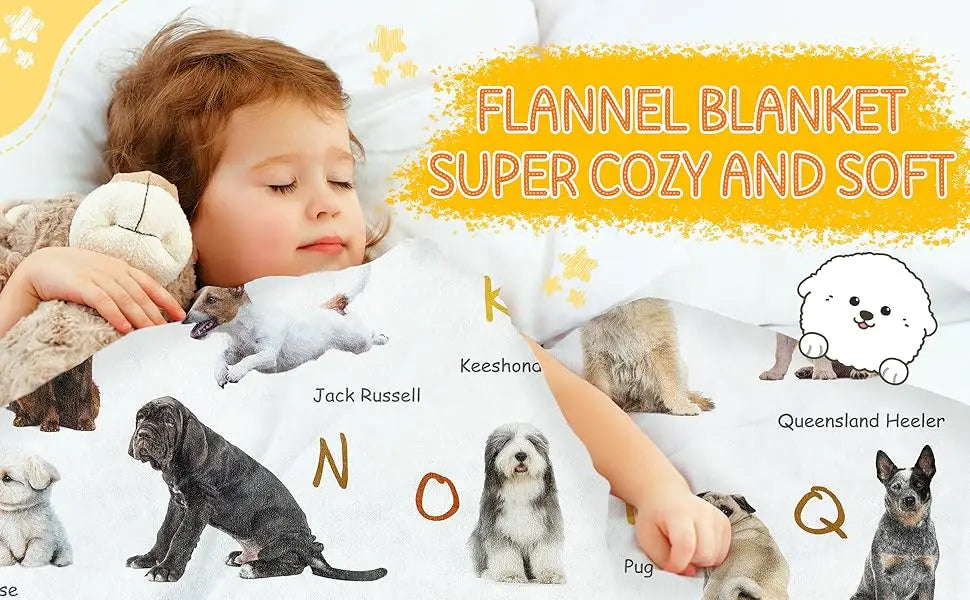 Cozy Grinch Blanket Soft Fleece Throw with Dog Design for Winter, Lightweight Decorative Sofa Cover, Ideal Christmas Gift for Ki