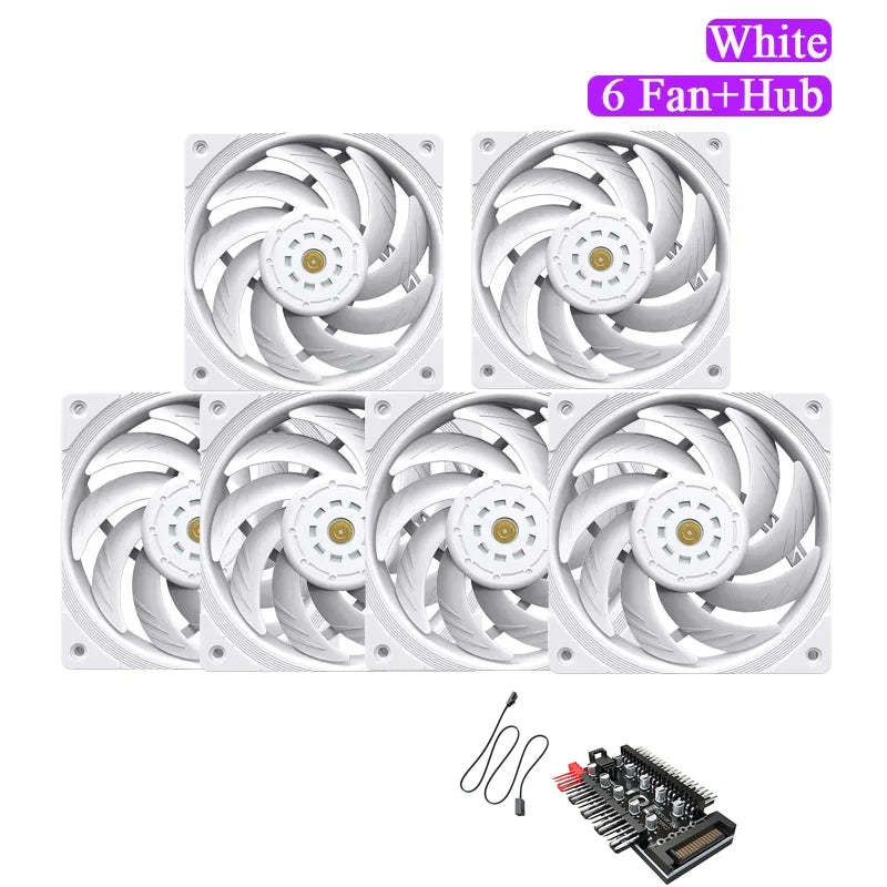TEUCER T30 CPU Cooler Fan 2150RPM 4PIN PWM 12cm Computer Case Cooling System Fan SFDB Silent PC Gamer CPU Cooler 120mm Fan