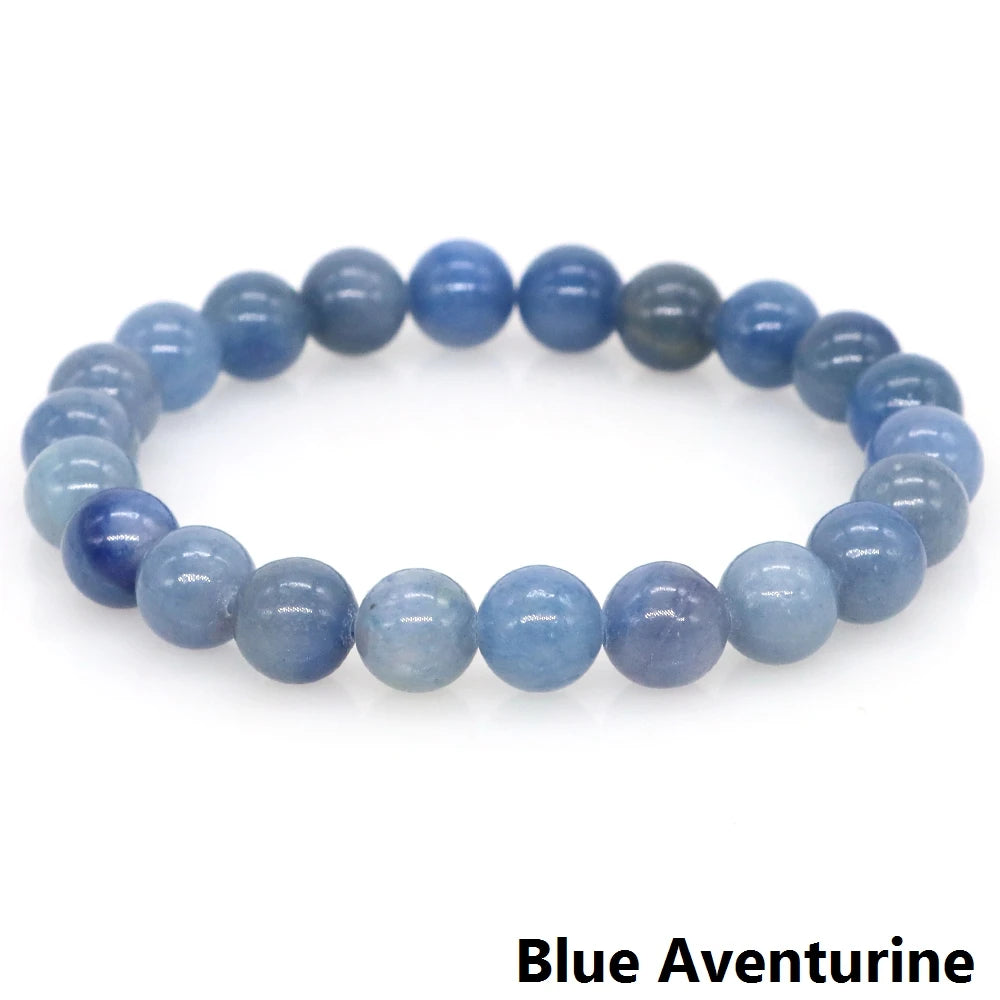 Women Men Bracelet Natural Rainforest Jasper Crystal Round Beads Wrist Chain Chakra Healing Energy Stretch Charm Strand Jewelry