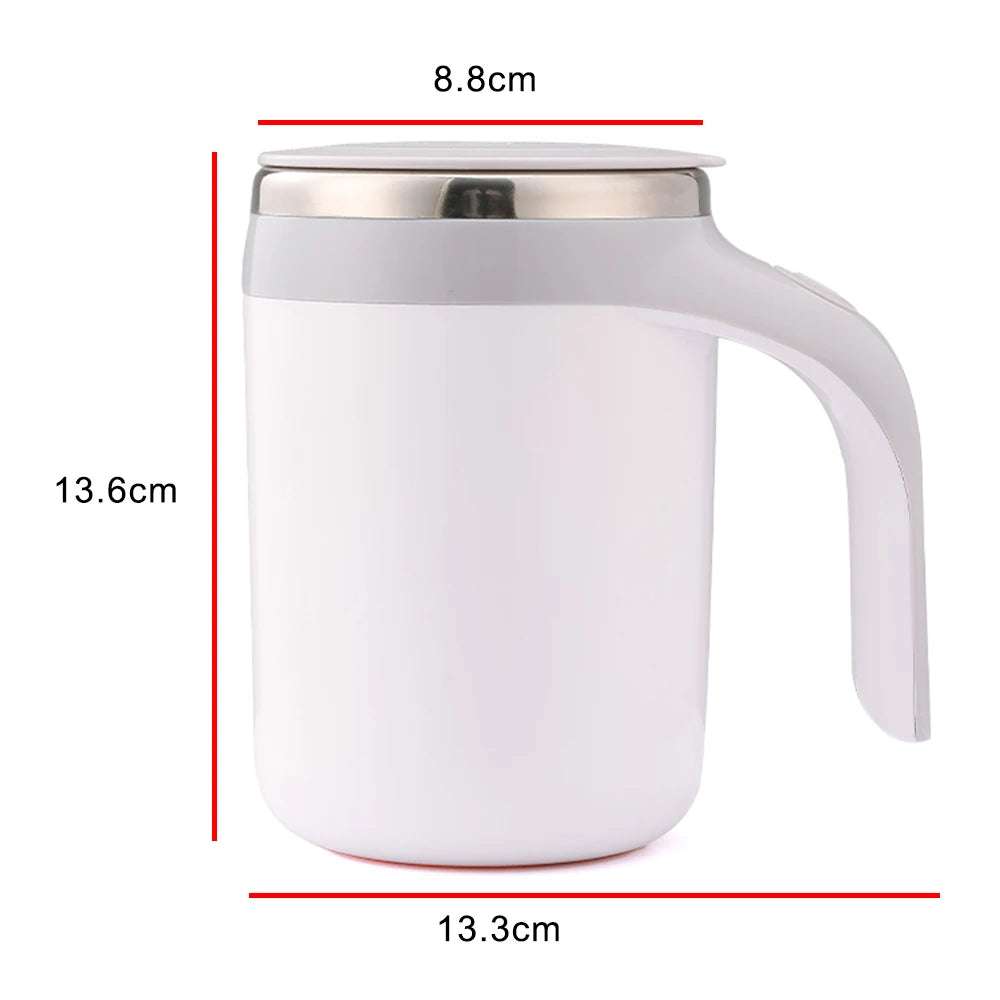 Portable Automatic Stirring Cup Mug Rechargeable Coffee Electric Stirring Stainless Steel Magnetic Rotating Blender Stirring Cup