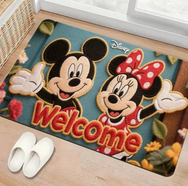 Mickey and Minnie Halloween Doormat Living Room Bathroom Birthday Christmas Home Gifts Party Holiday Essentials Decoration Gift