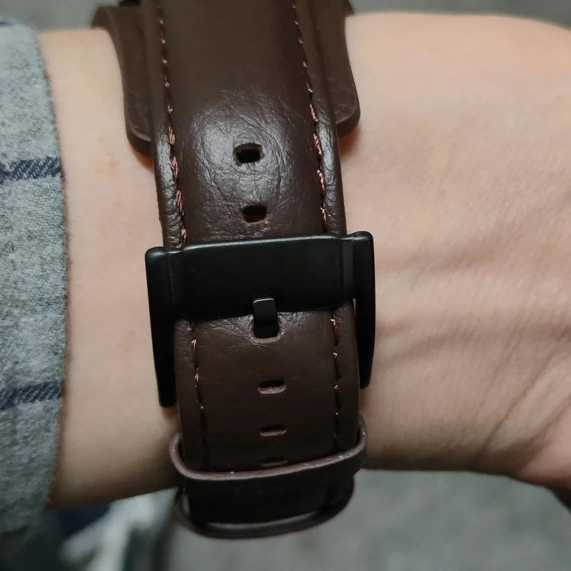 20 22mm Cow Leather Watch Strap for Fossil CH2564 CH2565 CH2891CH3051 Wristband Black Brown Tray Band with Rivet Style bracelet