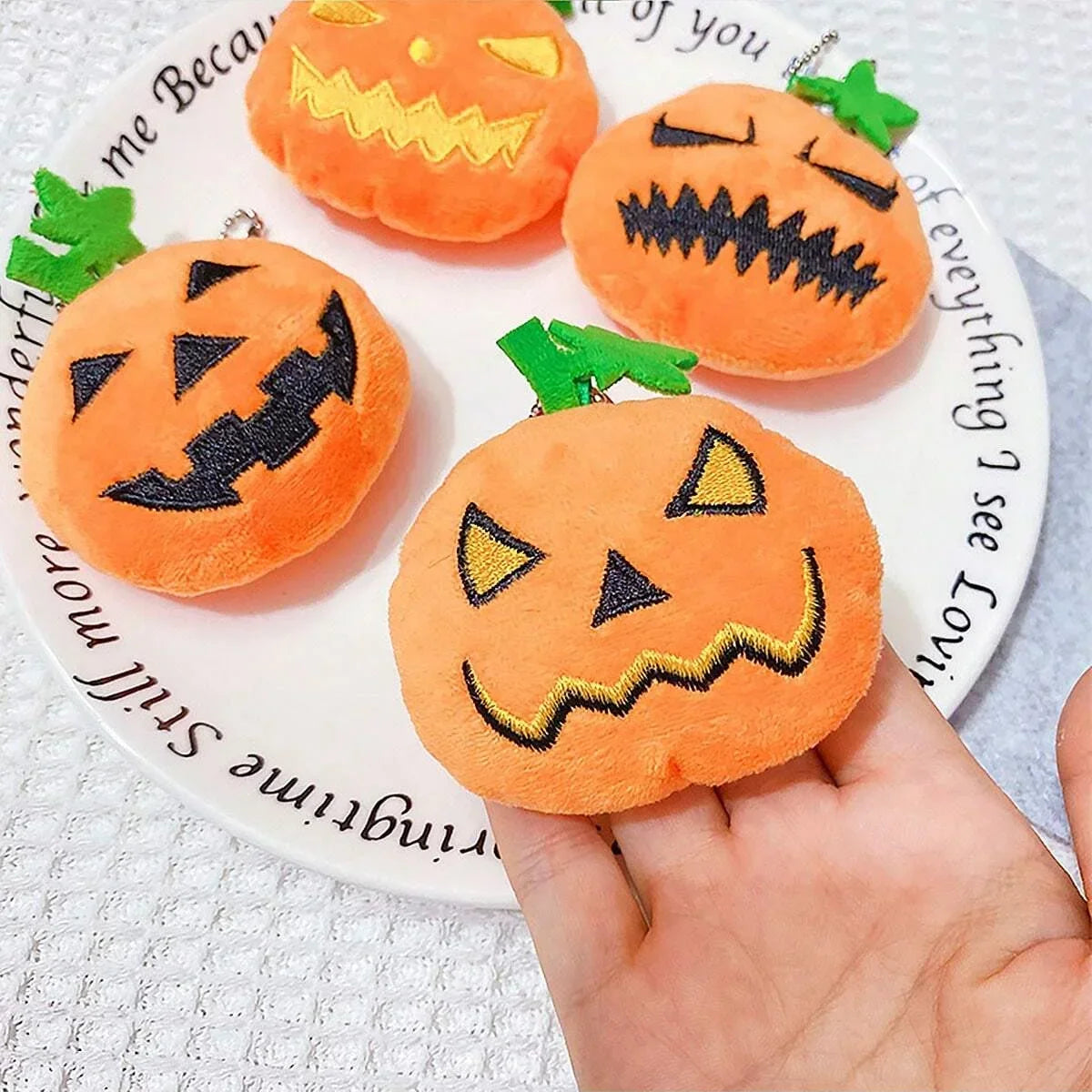 1pc-Halloween Pumpkin Pet Biting Toys Funny Soft Plush Dog Tooth Grinding Ball Can Make Sounds Dog Training Toys Pet Products