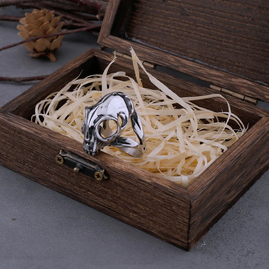 316L Stainless Steel Dinosaur Skull Ring New Men's Retro Gothic Hip Hop Punk Fashion Simple Skull Men's Jewelry Party Gift