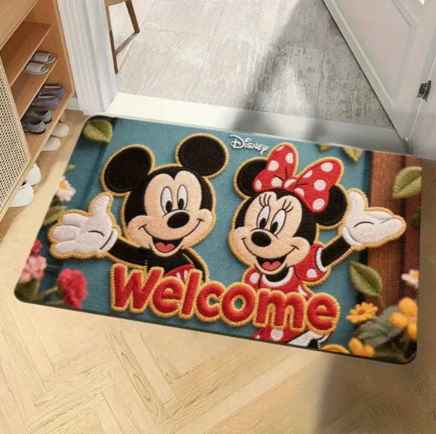 Mickey and Minnie Halloween Doormat Living Room Bathroom Birthday Christmas Home Gifts Party Holiday Essentials Decoration Gift