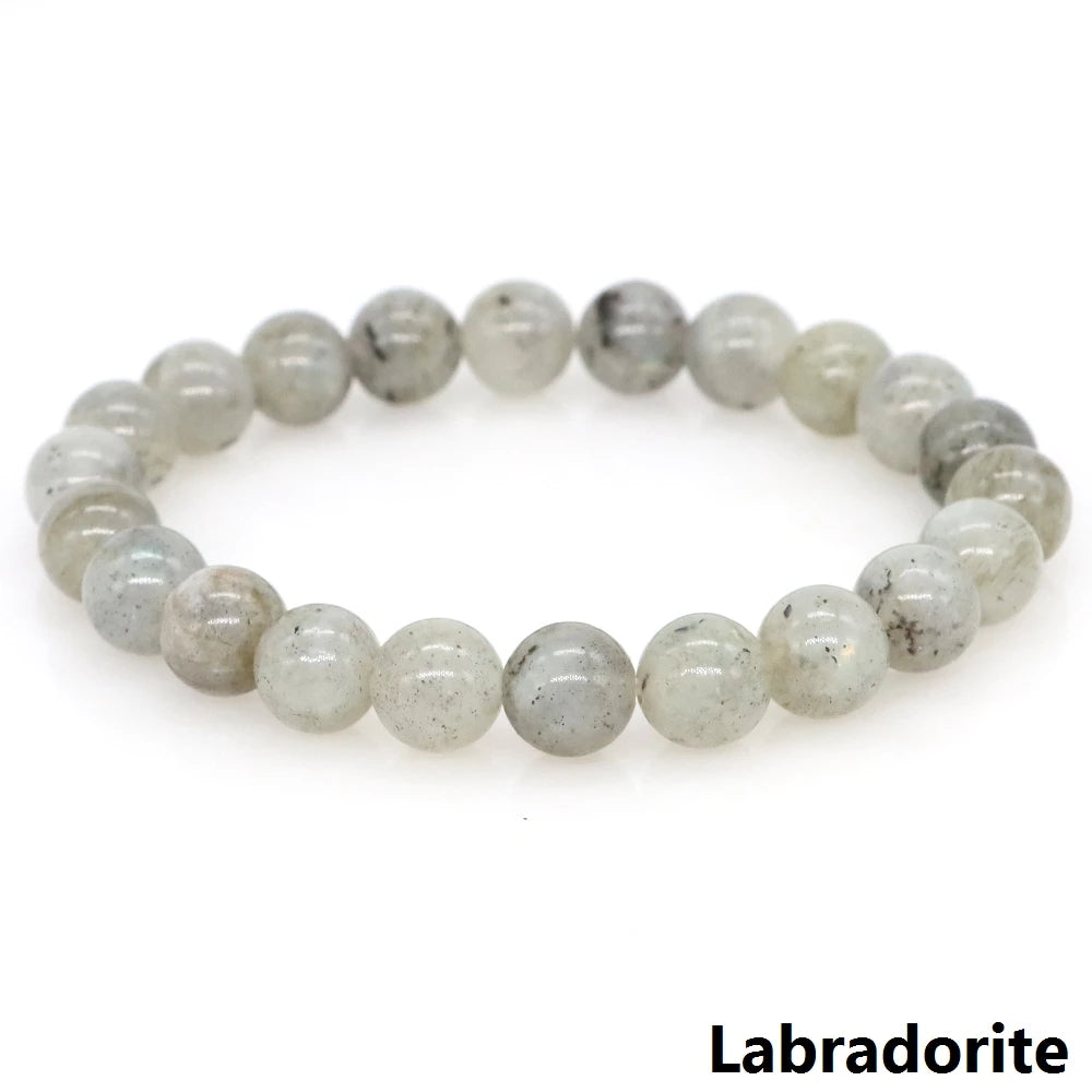 Women Men Bracelet Natural Rainforest Jasper Crystal Round Beads Wrist Chain Chakra Healing Energy Stretch Charm Strand Jewelry