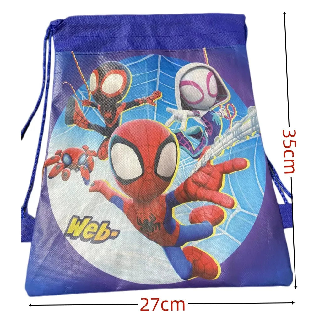 5/10/20/30PCS Cartoon Dinsey Spiderman Children School Bag Boy Girls Kindergarten Bag Baby Toddler Bag Kids School Backpack gift