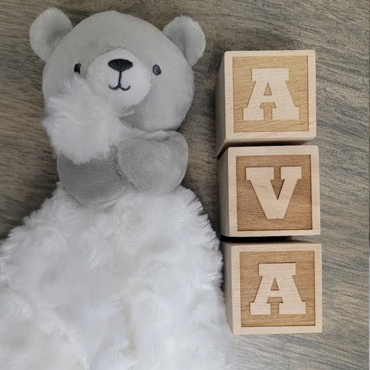 Custom Wooden Name Blocks Alphabet Baby Name Nursery Engraved Welcome Baby Shower Christmas Gift for Kids Party Room Decoration