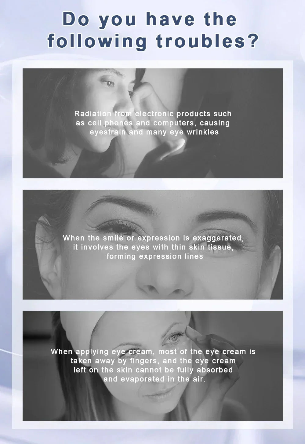 Electric Eye Massager EMS Microcurrent Skin Lifting Reduce Eye Wrinkles Remove Dark Circles Hot Vibration Beauty SkinCare Device