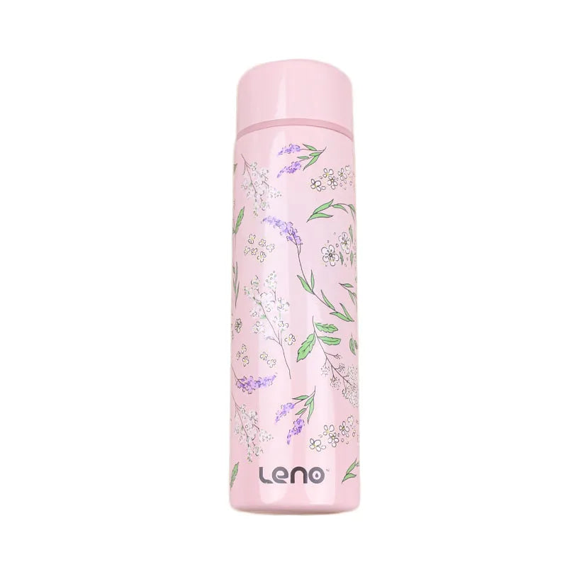 Leno 140ML Small Mini Vacuum Insulated Water Bottle Portable Leakproof Travel Mug Thermal Flask for Kids Children Women School