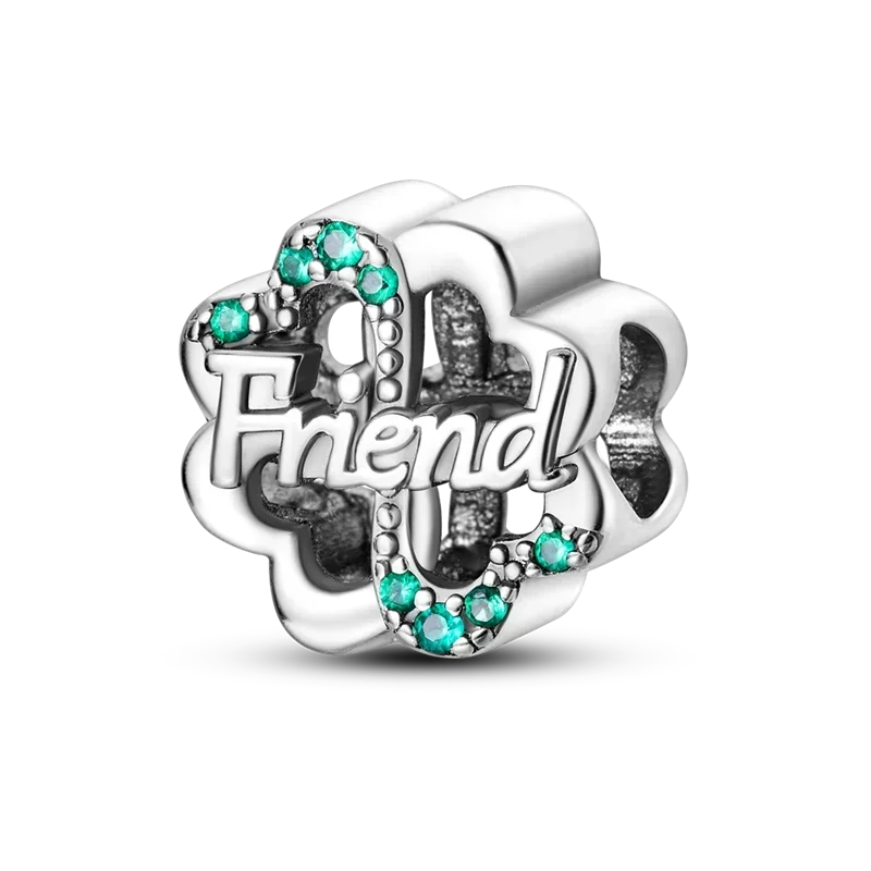 925 Sterling Silver Green Series Flower Tree Apple Pendant DIY Fine Beads Fit 4MM hole diamete Charms Bracelet Women Jewelry Diy