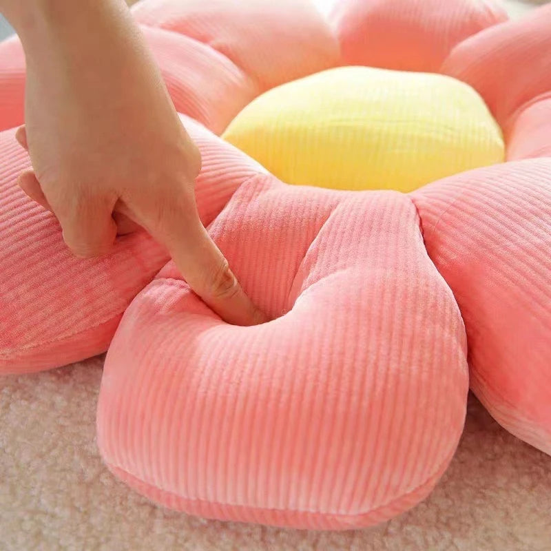 Sunflower Pillow, Daisy Seat Cushion, Flower Mat, Office Mat, Plush Toy Mat, Christmas Gift, Halloween, Thanksgiving Gift