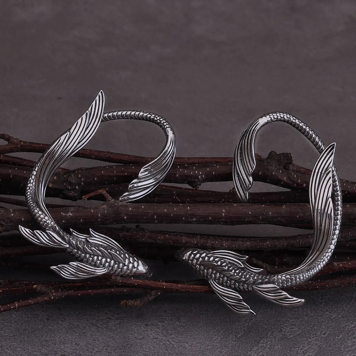 Fashion Animal Long Tailed Fish Clip Earring Girls Stainless Steel Masquerade Elf Ear Earring Wedding Party Jewelry