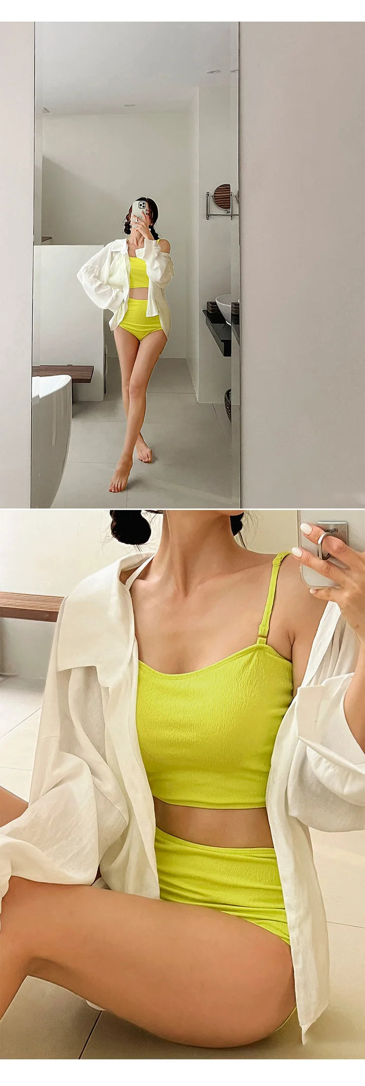 Sexy 2 Piece Red Bikini 2024 Women Swimsuit Female Swimwear High Waist Bikinis Set Brazilian Korean Beach Bathing Suit Biquini