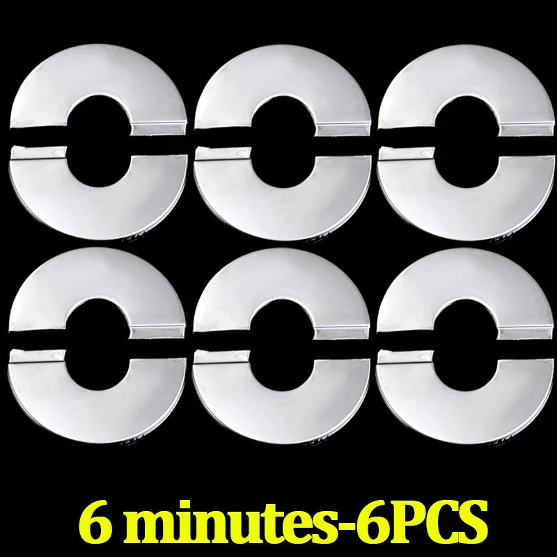 Faucet Stainless Steel Decorative Cover Faucet Water Pipe Round Detachable Decorative Cover Home Bathroom Hardware Accessories