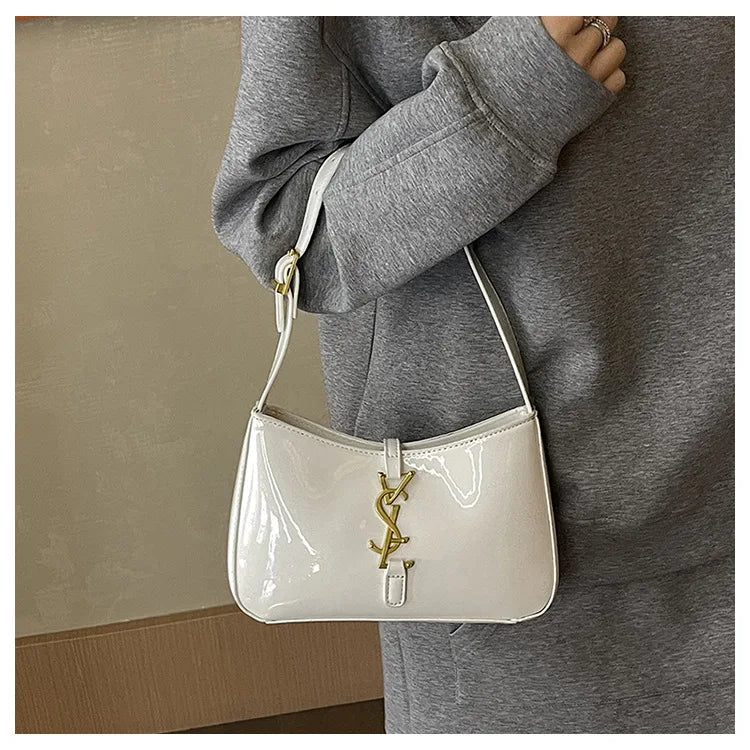 2025 Y2K Underarm Bag for Women, Luxe Boho Shoulder Purse w/Detachable Strap Anti-Theft Lightweight Commuter