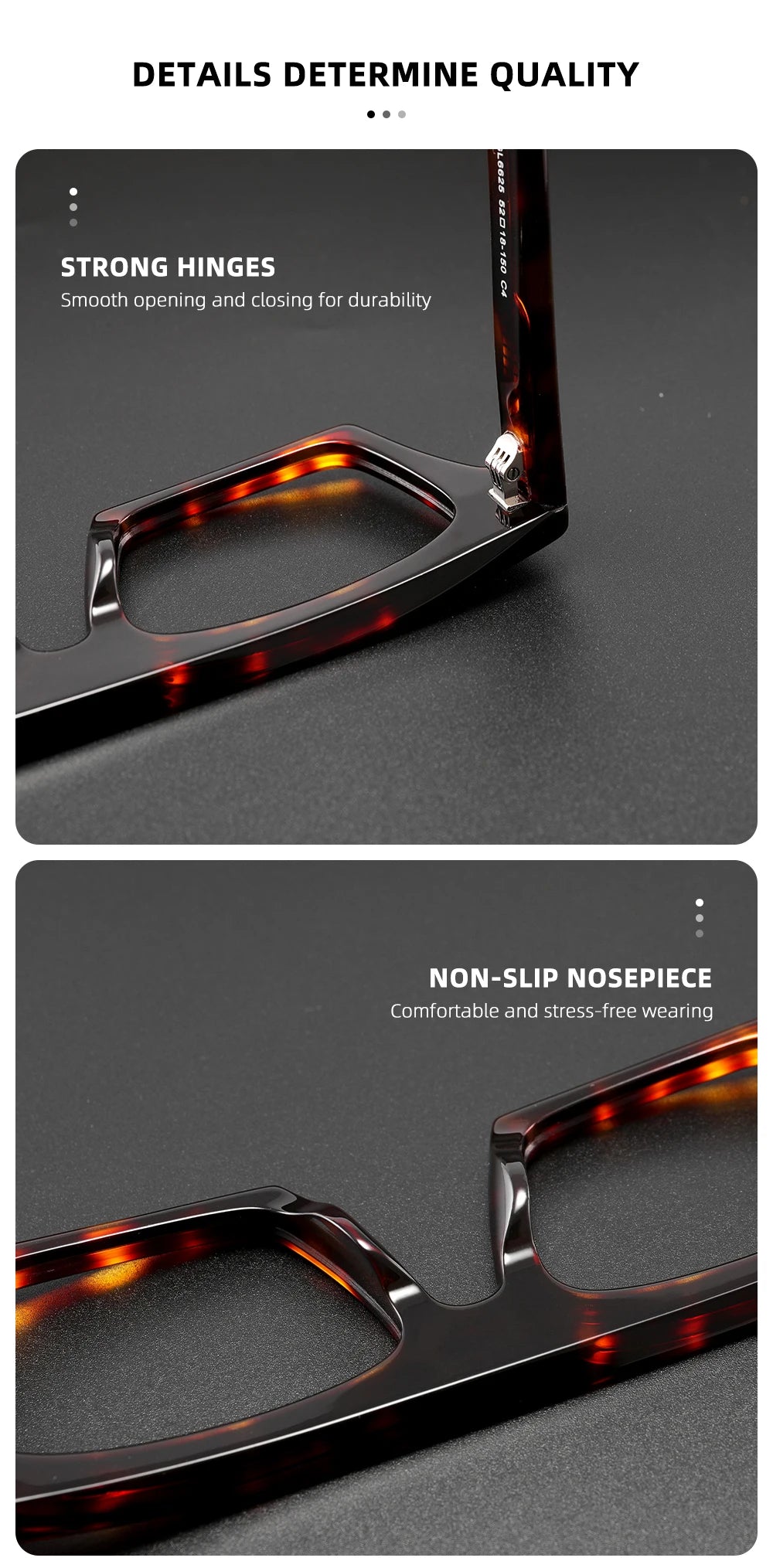 Classic Thick eyeglasses male acetate frame Clear Lens Glasses for Women Men Sunglasses UV Protection Hand-Crafted Eyewear Frame