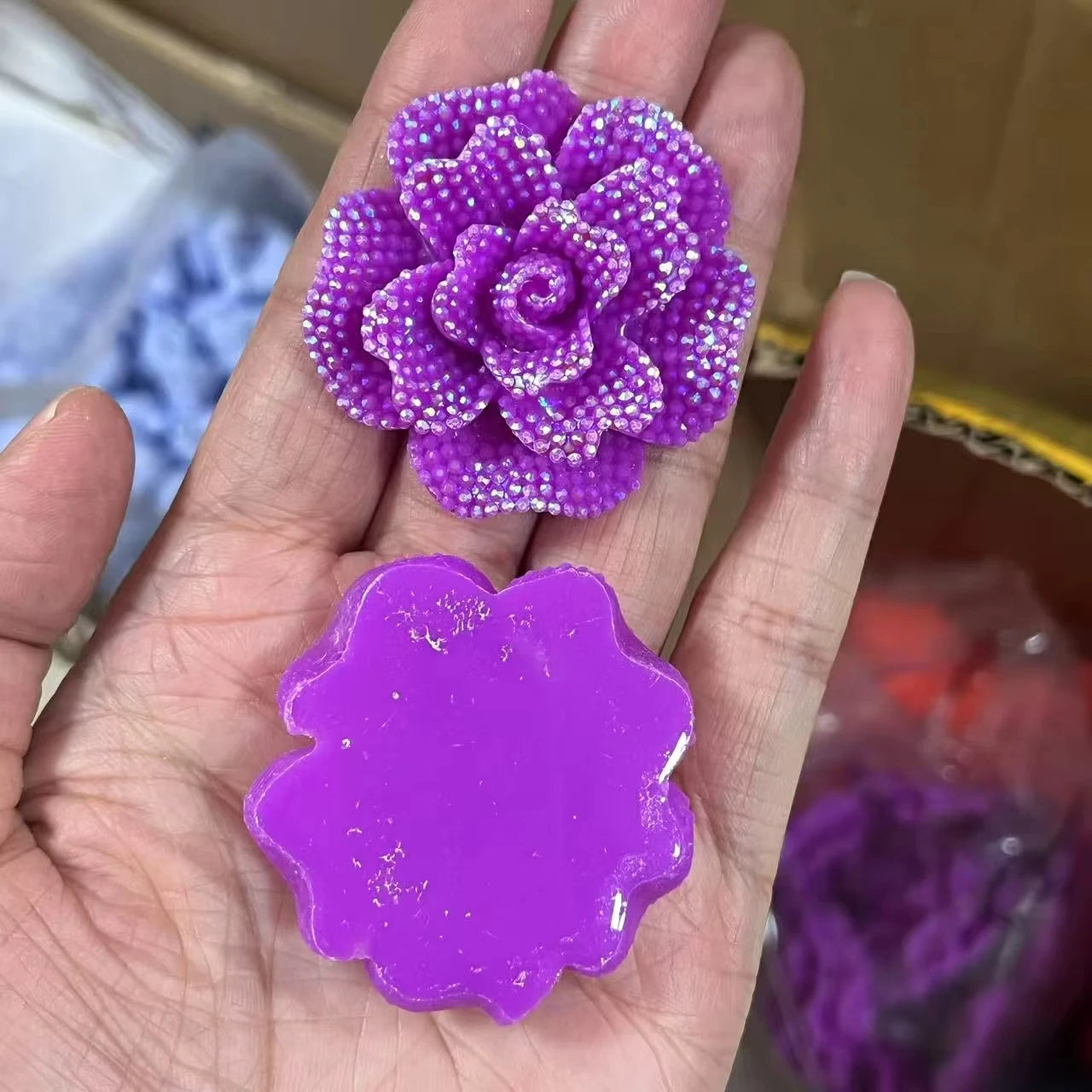 4Pcs Y2K Bling Diamond Metal Purse Presum Bottle Brand Bag Lips BB Key Junk Phone Case Ipadcase Decoration Charms Diy Crafts