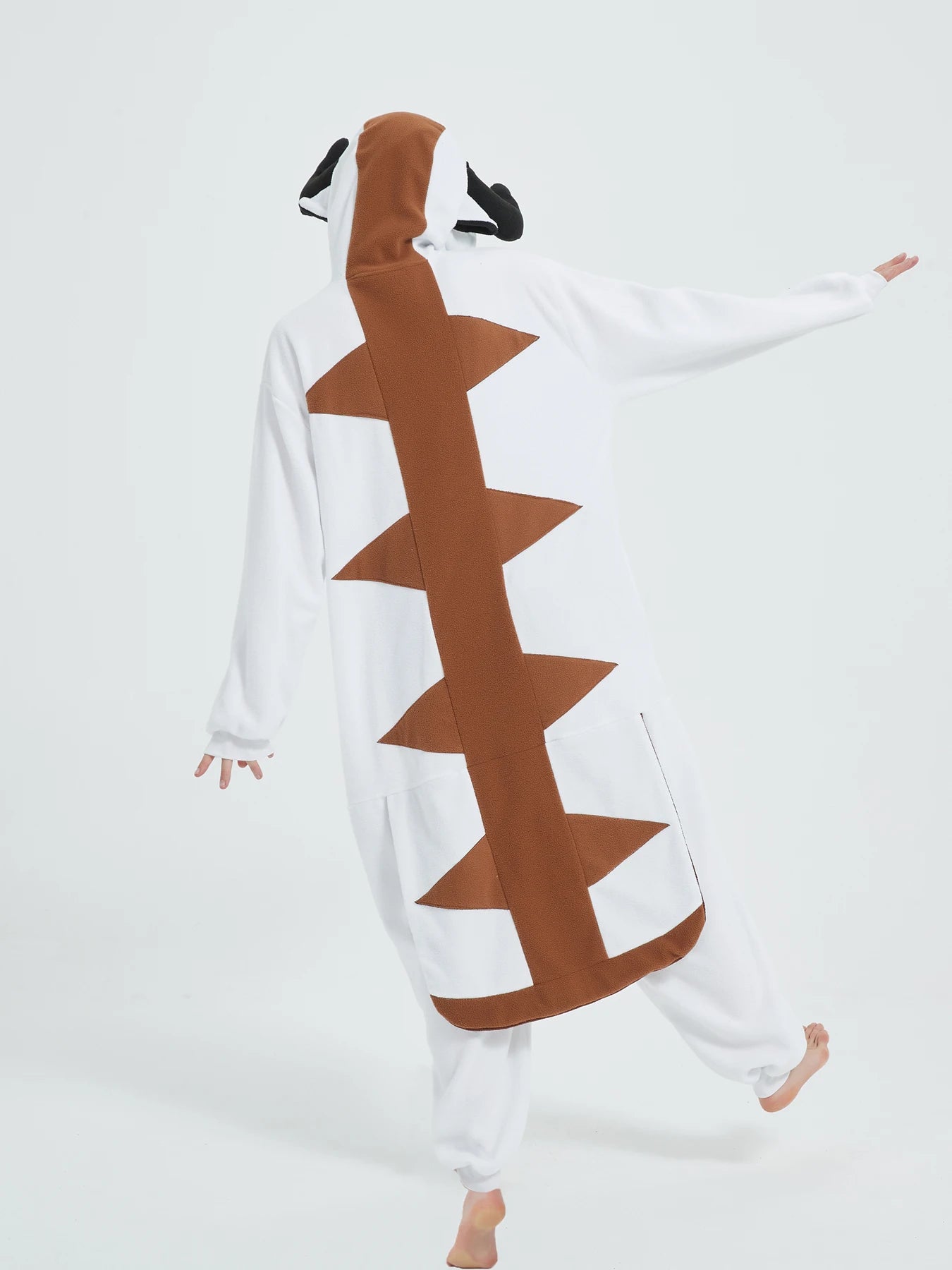 Men White Cow Onesies Pajamas the Last Airbender Appa Kigurumi Women Cosplay Costume Animal Sleepwear Suit Kids Christmas Gift
