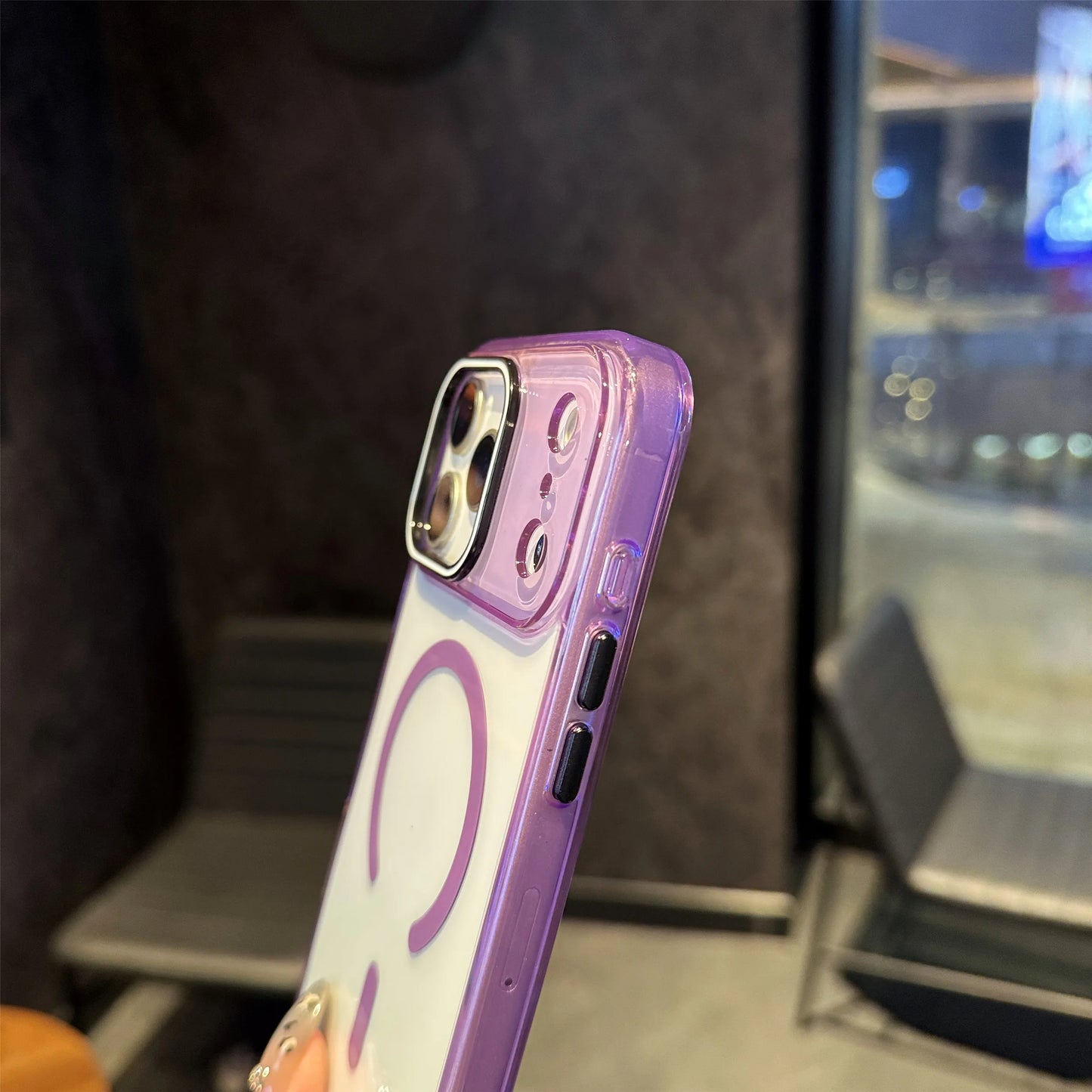 High Clear Acrylic Backplate Magnetic Phone case for iPhone 17 Air 16 15 14 Pro Max Integrated Touch Button PC Shockproof Cover