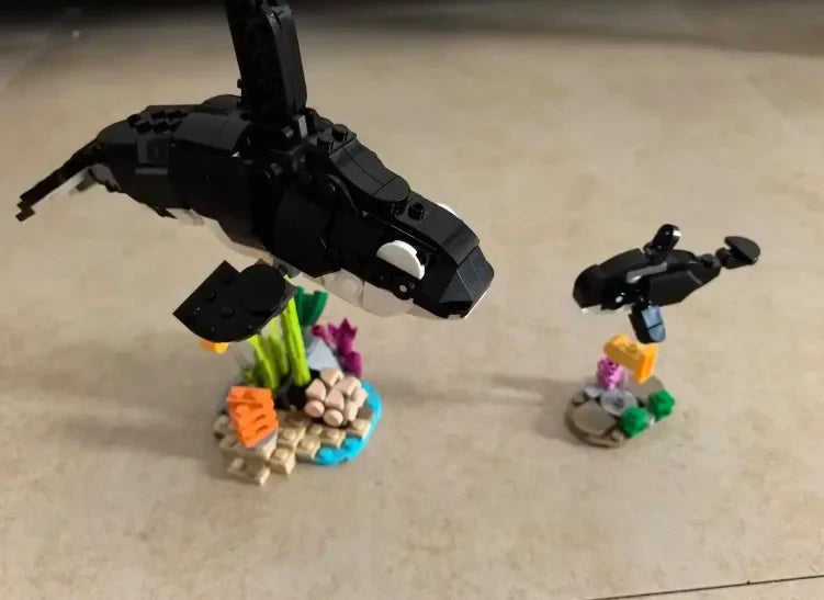 626PCS Creative Variety Series 3IN1 Panda Family Christmas Gift Brick Children Educational Toy