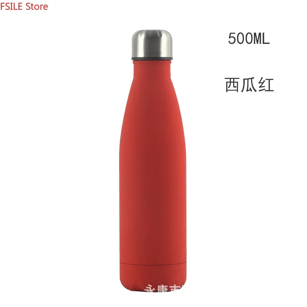 500/750/1000ml Double-Wall Insulated Vacuum Flask Stainless Steel Water Bottle BPA Free Thermos for Sport Water Bottles