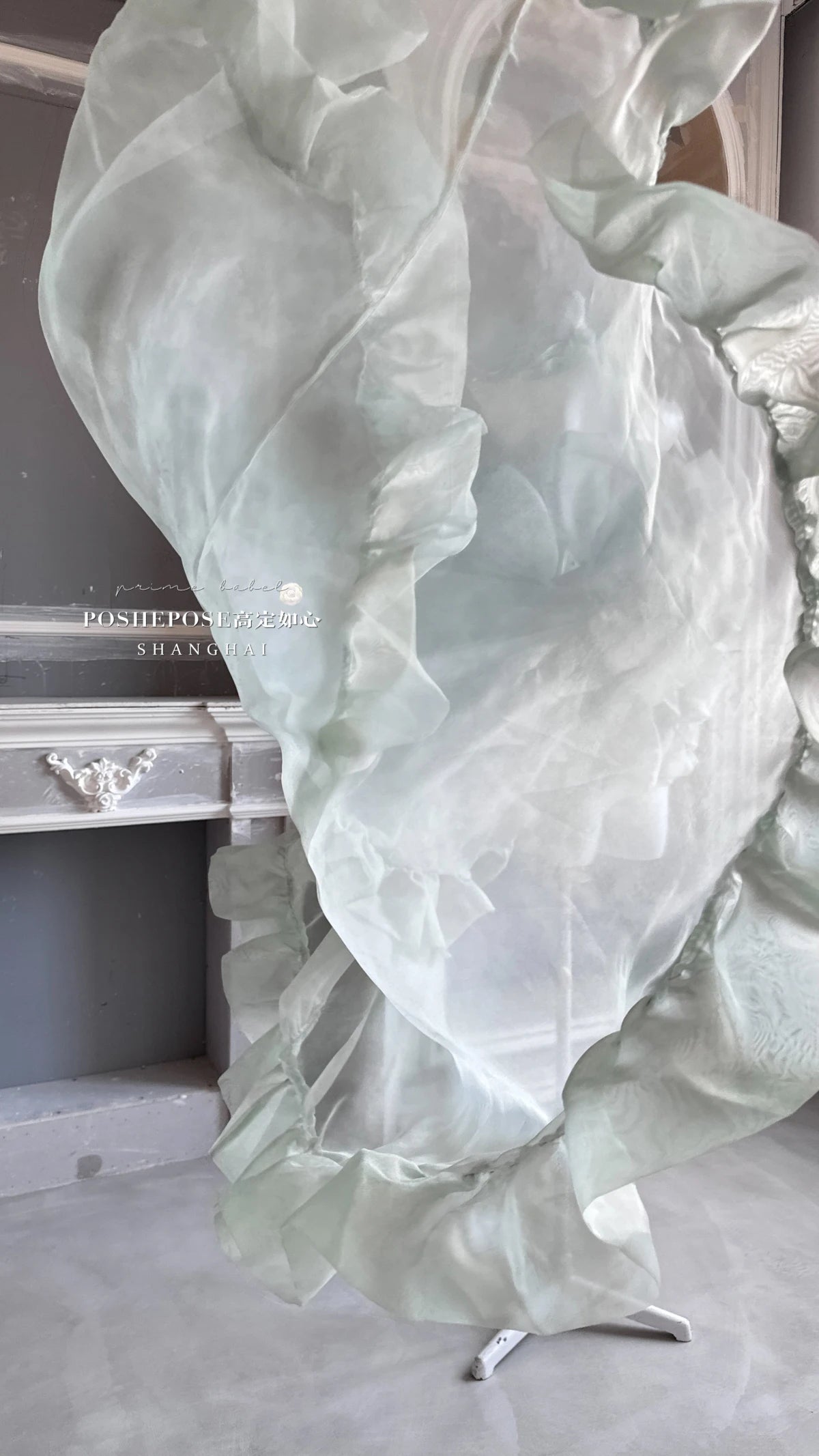 High Street Women's Mint Green Strapless Bowknot Sweet Fairy Organza Dress 2024 New Elegant Big Bow Trailing Party Wedding Dress